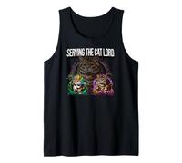 Serving The Cat Lord Funny Feline Royal Master Design Tank Top