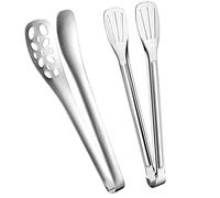 Serving Tongs,2 Pack Stainless Steel Tongs Kitchen Food Tongs,Ideal for Vegetable, Salads, Toast Bread, Pastry, Sandwich, Steak