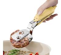 Serving Tongs, Stainless Steel Food Turner, Heavy Duty Meat Turner with Non Slip Handle and Precision Handle, Multi-Use BBQ Cooking Tool for Outdoor
