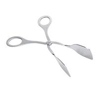 Serving Tongs Stainless Steel Scissor Tongs, Heavy Duty Kitchen Tongs for Cooking Grilling Baking Toasting, High Temperature Resistant