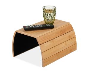 Serving tray Couch Butler Foldable Armrest Tray Bamboo Snack Tray Non-slip