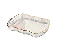 Serving Tray Nordic Cosmetic Storage Tray for Farmhouse Kitchen Coffee Table White L