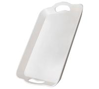 Serving Tray - Rectangular Tray for Appetizers - Non-Slip Tray with Handle for Brunch Buffet Wedding Picnic Living Room
