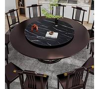 Serving Tray, Rotating Round Dining Table Plate, Wooden Turntable for Kitchen Display, 39in Large Circular Serving Board, Perfect for Parties and Gatherings