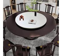 Serving Tray Round Rotating Wooden Tabletop 20in Kitchen Display Turntable Dining Room Carousel Perfect for Entertaining & Home Decor