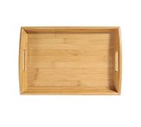 Serving Tray Serving Tray Bamboo Breakfast Dinner Food with Handles Great for Family Coffee Table Parties Restaurants Modern Decorative Small
