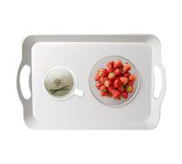 Serving Tray with Handles - Rectangular Tray for Appetizers - Tray with Handle for Family Aperitif Kitchen Living Room Picnic Brunch BBQ