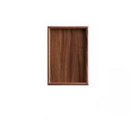 Serving Trays Walnut Tea Tray Tea Restaurant Afternoon Tea Dessert Tray Home Storage Wooden Rectangular Water Cup Small Tray Serving Platter(A)