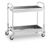 Serving Trolley 2 Container Trays up to 320 kg - Waiter Trolleys by Royal Catering Silver