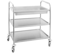Serving Trolley 2 Shelves - Waiter Trolleys by Royal Catering Silver