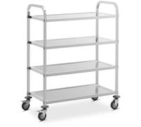 Serving Trolley - 4 shelves - 89 x 49,5 x 3 cm - 108 kg - Royal Catering RCSW-112