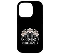 Serving With Dignity Nurse Healthcare Pride Case for iPhone 14 Pro
