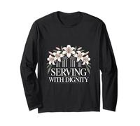 Serving with Dignity Nurse Healthcare Pride Long Sleeve T-Shirt