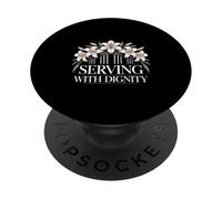 Serving With Dignity Nurse Healthcare Pride PopSockets Adhesive PopGrip