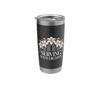 Serving with Dignity Nurse Healthcare Pride Stainless Steel Insulated Tumbler