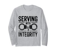 Serving With Integrity Cop Police Officer Policemen Long Sleeve T-Shirt