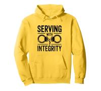 Serving With Integrity Cop Police Officer Policemen Pullover Hoodie