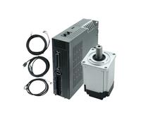 Servo Motor 400w 600w 750w 1000w Servo Driver 17bit Absolute Encoder AB feedback AC 220V 1.3N 1.9n 2.4n 4Nm For CNC Engraver (600W With Brake)