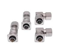 Servo Motor Connector CM10 10pin 2 Core Servo Encoder Socket DDK Metal Connectors Angle Straight 1Pcs(Straight 10PIN)