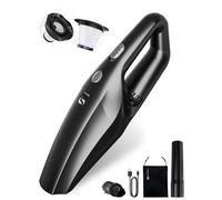 SERVOMASTER Handheld Vacuum Cleaner, Powerful Suction Car Vacuum Cleaner, Rechargeable Hand Held Vacuum Cordless with Washable HEPA Filter for Car, Home, Office, Pet Hair, Black