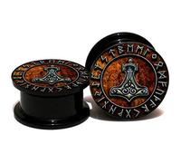 SERYNOW Ear Gauge Plugs And Tunnels Acrylic Ear Stretcher Expander 8mm-25mm Screw Plug Piercing Jewelry, Acrylic