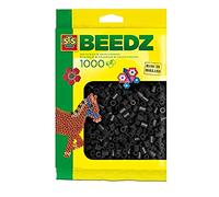 SES 00706 Children's Packet of 1000 Black Iron-on Beads, 9.5 x 17 x 2 cm
