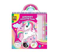 SES Creative 00117 - Activity Colouring Book Glitter 3 in 1