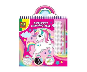 SES Creative 00117 - Activity Colouring Book Glitter 3 in 1