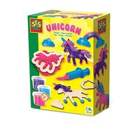 SES Creative 00410 Dough - Unicorns neon Glitter - Fun Activity for Parents of Young Children, Age 3+