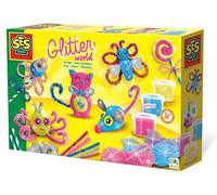 SES Creative 00417 - Glitter World Dough Set, Soft and Sparkling Play Dough for Kids