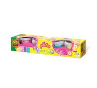 SES Creative 00466 Glitter Play Dough, Mixed Colours