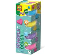 SES Creative 00515 Feel Good Dough-Sparkle 4x90gr, Various