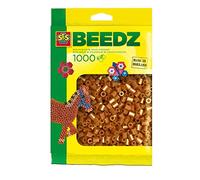SES Creative 00705- Iron On Beads, 1000 Brown, for Crafting, Fusible (US IMPORT)
