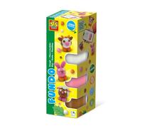 SES Creative 00811 - Fundo Dough - Farm Animals (3x90gr-140gr), Different Colours of Dough, with Video Instructions, for Children