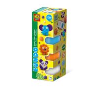 SES Creative 00813 Fundo Dough-Wild Animals (3x90gr-1x40gr), Various