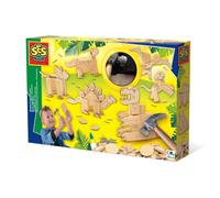 SES Creative 00942 Woodwork set-Dinosaurs, Multi, One size (US IMPORT)