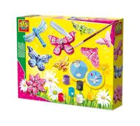 SES Creative 01131 Children's Butterfly Glitter Casting and Painting Set, for 5 years to 9 years , Black