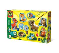 SES Creative 01134 Casting and Painting - Forest Animals - Forest Animals Theme; Quick-Drying Plaster; The Detailed Mould yields Excellent Results; Encourages Creativity; Age 5+