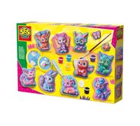 SES Creative 01342 Casting and Painting - Cute Fantasy Figures - Creative Craft Kit for Kids Aged 5+ - Make 11 Fun Figures Including Dragons, Unicorns, Bunnies, and More