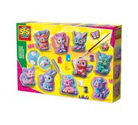 SES Creative 01342 Casting and Painting - Cute Fantasy Figures - Creative Craft Kit for Kids Aged 5+ - Make 11 Fun Figures Including Dragons, Unicorns, Bunnies, and More