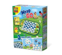 SES Creative 02237 Wrap&Go Travel Games-Checkers-Memo-Pack Your Bags