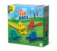 SES Creative 02308 - Dino egg race, coordination game, wooden game for children 3 years