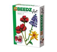 SES Creative 06025 Beedz Art Mini Flower Bouquet - Create 3D Flowers with Tape and Ironing Beads - Includes Pegboard and 1600 Beads