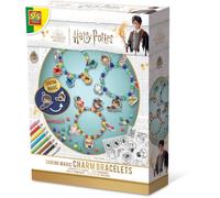 SES Creative 09343 Harry Potter Shrink Foil Magic Charm Bracelets Kit for Kids Coloured Beads Mix and Harry Potter Figure Shrink Foil + Pencils