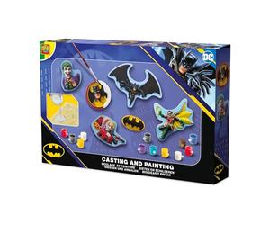 SES Creative 09364 DC Batman Figures Plaster Casting and Painting - Includes Plaster of Paris and Paint - Make Your Own Batman Figures - Painting kit