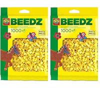 SES Creative - 1000 Yellow Iron On Beads for Crafting, Fusible Set (Pack of 2)