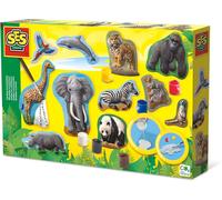 SES Creative 1132 Casting & Painting Animals, Mixed Colours, for 5 years to 9 y