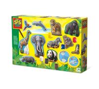 SES Creative 1132 Casting & Painting Animals, Mixed Colours, for 5 years to 9 years