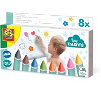 SES CREATIVE Tiny Talents Bath Crayons, 8 Colours - 13050
