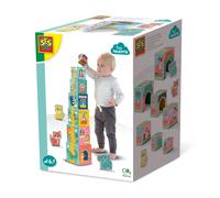 SES Creative 13142 - Stacking blocks tower with animal figures (US IMPORT)